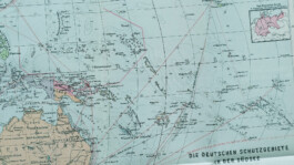 A historical German map of the south sea 
